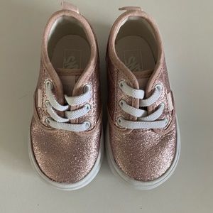 Toddler girl Glitter pink Vans